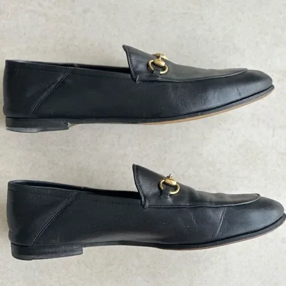 Gucci Brixton Leather Horsebit Loafers size 38 Black - Picture 11 of 14